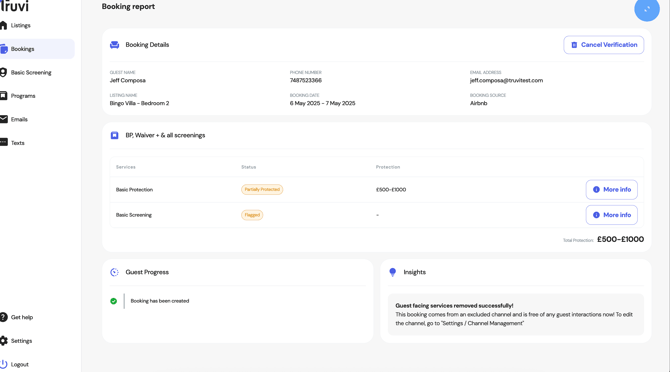 Channel Management Booking Report