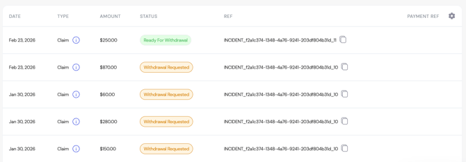 Truvi Wallet_ invoices and claims